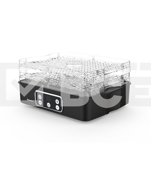 Сушилка для овощей и фруктов Blackton Bt FD1112 Black, Мощность 240 Вт, Регулировка температуры 35-70 °С, Таймер 1-72 часа