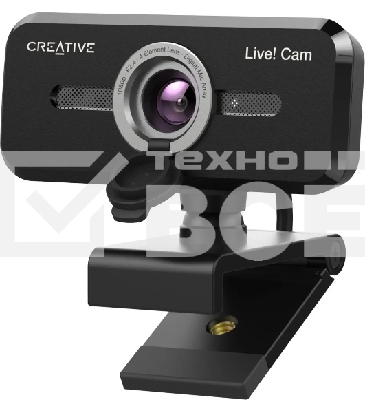 Камера Web Creative Live! Cam SYNC 1080P V2 черный 2Mpix (1920x1080) USB2.0 с микрофоном