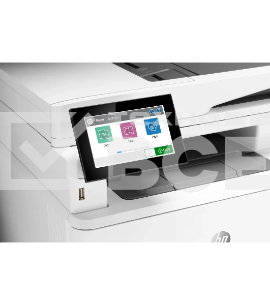 МФУ лазерный HP LaserJet Enterprise M430f (3PZ55A), A4, ч/б, печ. до 40 стр/мин., скан. до 29 стр/мин., 1200 x 1200 dpi (печать) 600x600dpi (скан), USB, RJ-45, Air Print, Mopria