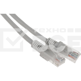 Патч-корд Premier PP12-1M 1000Гбит/с UTP 4 пары cat.5E CCA molded 1м серый RJ-45 (m)-RJ-45 (m)