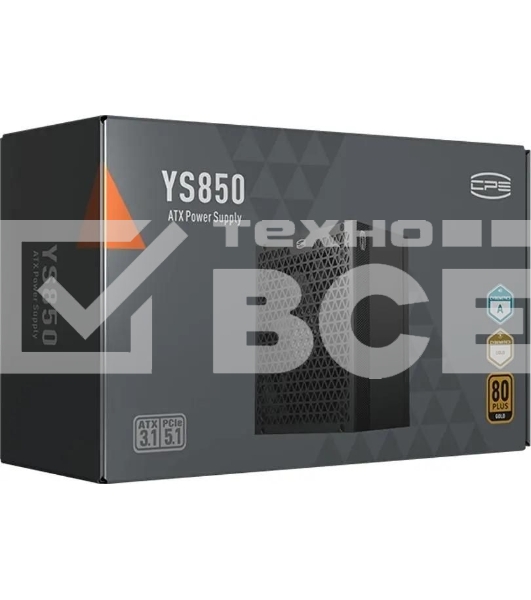 Блок питания  PCCooler P5-YS850-G1F, 850Вт, 80 PLUS Gold, 135мм, модульный, черный