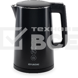 Чайник электрический Hyundai HYK-S5509 1.5 л, 2200 Вт, черный