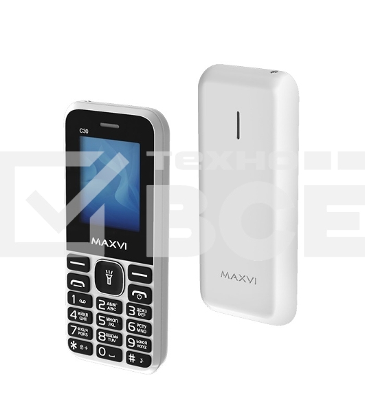 Мобильный телефон Maxvi C30 white