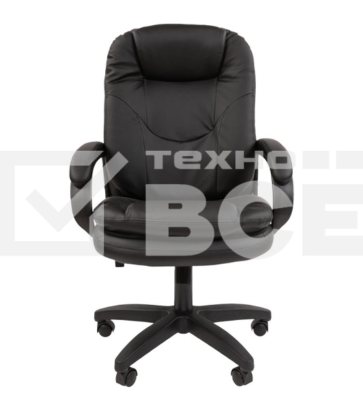 Кресло офисное Chairman 668 LT NEW экопремиум, черный, Россия