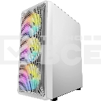 Компьютерный корпус Powercase Mistral Z4 White, Tempered Glass, Mesh, 4x 120mm 5-color LED fan, белый, ATX (CMIZW-L4), фото7