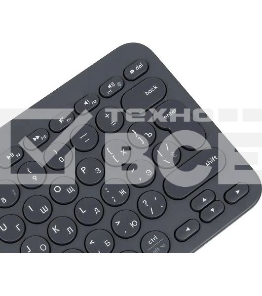 Клавиатура Logitech K380 беспроводная, Bluetooth, темно-серый