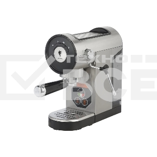 Кофеварка рожковая LEONORD LE-1749 (108134) черный/стальной, исп. кофе - молотый, 0,8 л, 1360 Вт, 20 бар