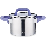 Кастрюля Lara LR02-254 Лаванда 5 л, 22 см, с крышкой, нержавеющая сталь, фото 1