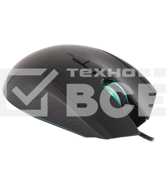 Мышь проводная Acer OMW123 черный, 6400 dpi, USB, кнопки - 8