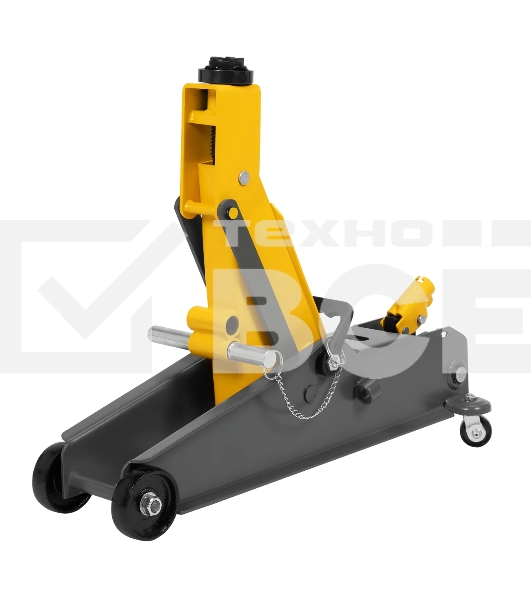 Домкрат гидравлический подкатной с фиксатором Denzel 3 т, 190-532 мм, SUV