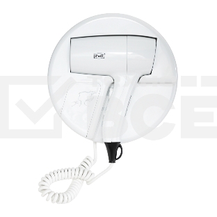 Фен для волос настенный Puff 1202, белый