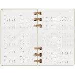 Еженедельник Moleskine ACADEMIC SPIRAL DHSPK5212AMWH3 Large 150х210мм 200 стр. кремовые страницы спираль киви, фото3