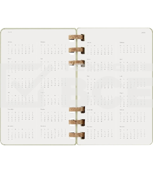 Еженедельник Moleskine ACADEMIC SPIRAL DHSPK5212AMWH3 Large 150х210мм 200 стр. кремовые страницы спираль киви