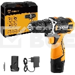 Дрель-шуруповерт аккумуляторная Deko DKCD12V, 12В, 2АКБ, Кейс, фото2