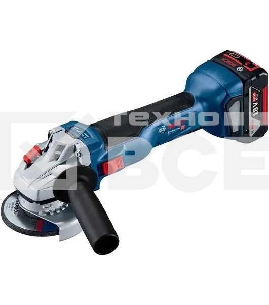 Углошлифовальная машина акк. BOSCH GWS 18V-10 (06019J4004) 2x 5.0А·ч