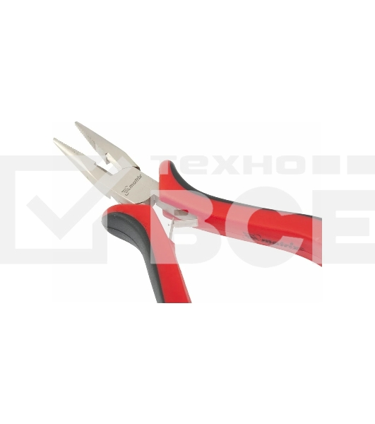 Длинногубцы Matrix mini 130 мм Ni прямые, авторазжим, двухкомпонентные рукоятки