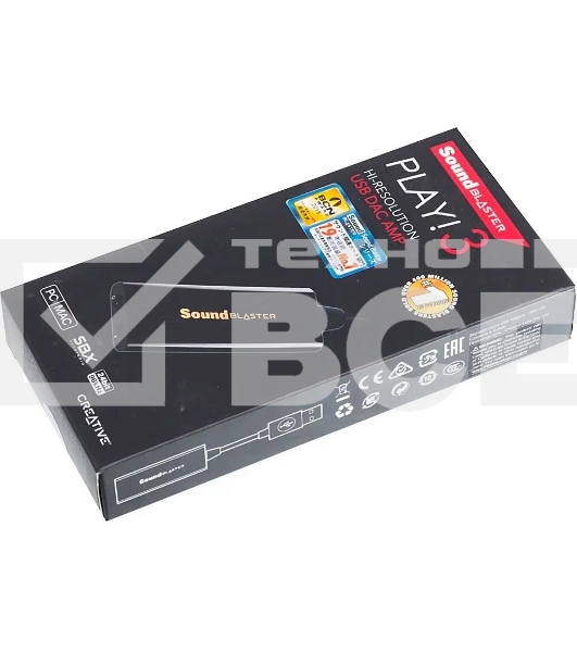 Звуковая карта Creative USB Sound Blaster Play! 3 2.0 Ret