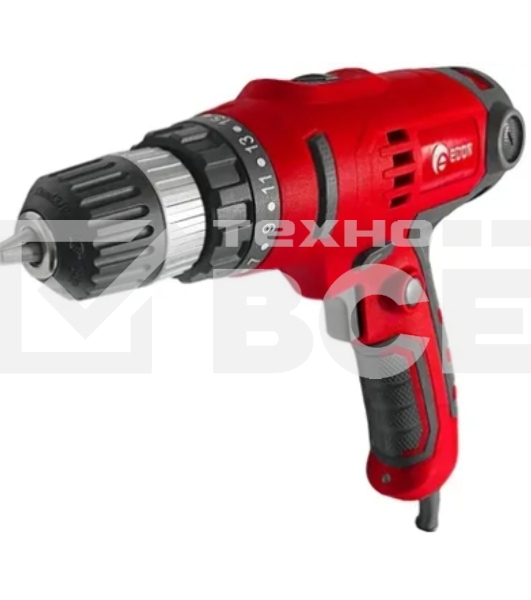 Дрель-шуруповерт Edon DS-550C, 550 Вт, 30Нм, щеточный