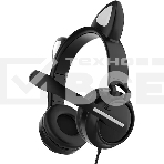 Гарнитура QUMO Game Cat чёрный, проводная, USB, подсветка, фото5