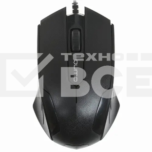 Мышь проводная Qumo Office M14 черный, 1000 dpi, USB, кнопки - 3
