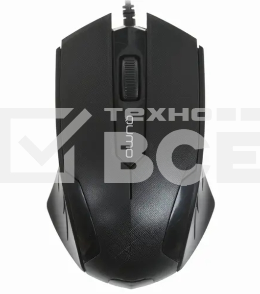 Мышь проводная Qumo Office M14 черный, 1000 dpi, USB, кнопки - 3