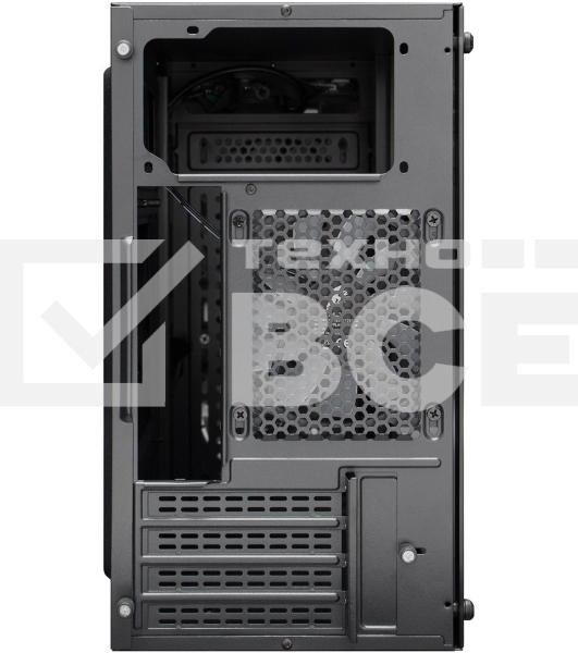 Компьютерный корпус 1STPLAYER FIREBASE X1 Black / mATX / 3x120mm LED fans / X1-BK-3F1