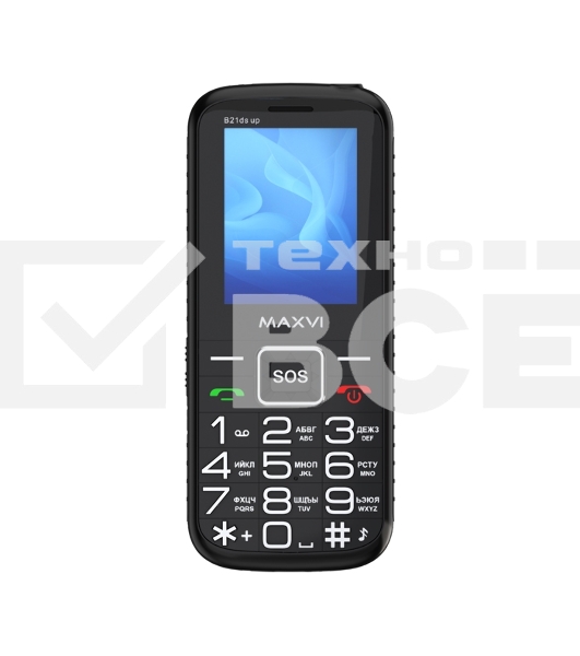 Мобильный телефон Maxvi B21ds up черный