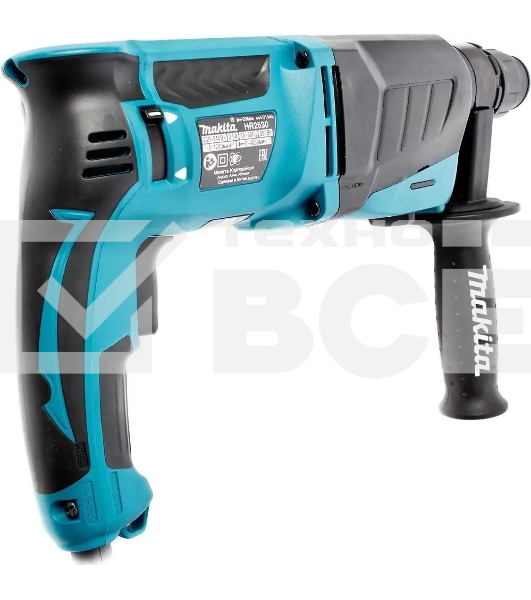 Перфоратор Makita HR2630 + набор буров B-54704 патрон:SDS-plus уд.:2.9Дж 800Вт (кейс в комплекте)