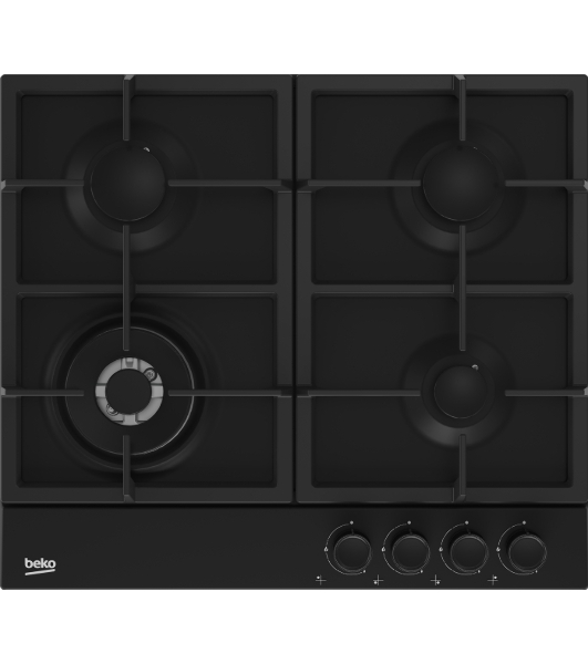 Газовая варочная поверхность Beko BHGM6422K5WB (7751688408) чёрный