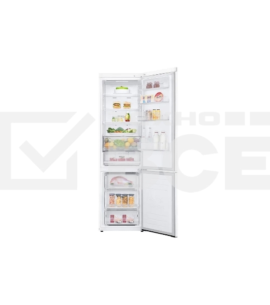 Холодильник LG GC-B509MQWM белый двухкамерный 277/107л морозилка снизу