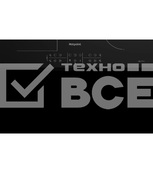 Индукционная варочная панель Hotpoint HB 1560B BF, независимая, черный
