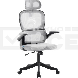 Кресло офисное Defender Varna серый, класс 2, сетка, подголовн