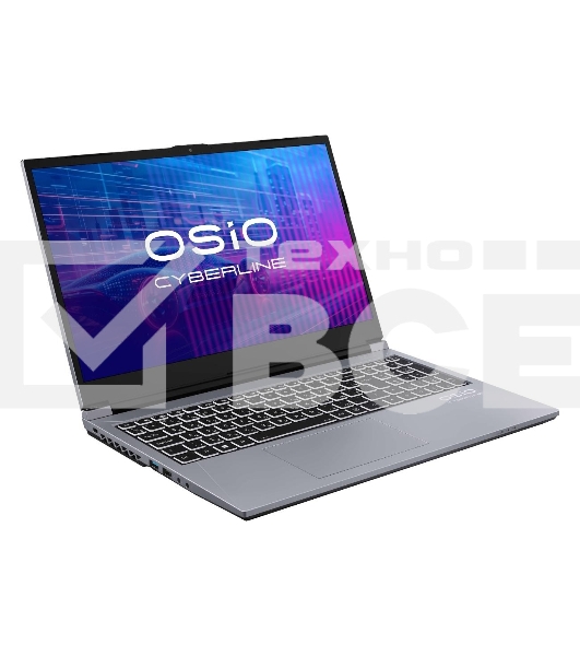 Ноутбук OSIO CyberLine C150i-002 серый i5-12600H /NVidia RTX 4050/16/512/NoOS/(Ghz)/Gb/Ext: + не МПТ