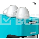Кофеварка рожковая Kitfort КТ-7461 бирюзовый/черный, исп. кофе - молотый, 1.2 л, 1350 Вт, 20 бар, фото9