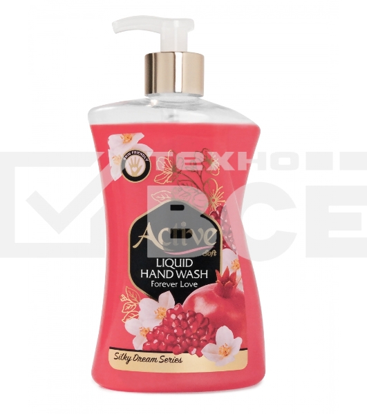 Жидкое мыло жемчужное Active 450 мл. С дозатором. Гранат и цветок (511801637)