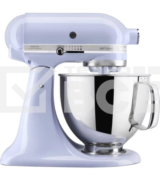 Настольный миксер с откидным блоком KitchenAid 5KSM125ELR Artisan 4.8 л цвет лавандовый