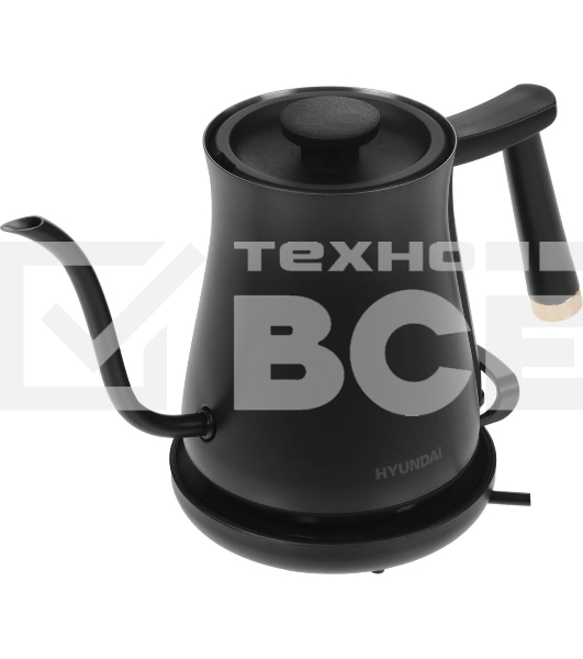 Чайник электрический Hyundai HYK-S5500 0.7 л, 1000 Вт, черный