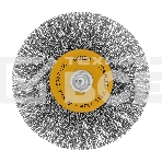 Набор щеток для дрели Denzel 5 Плоских 25-38-50-63-75 мм, шпилька, нерж. вит. проволока, фото2