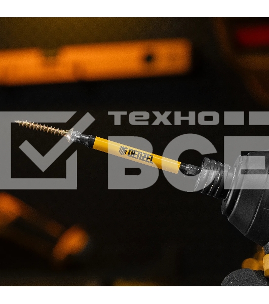 Набор бит Denzel PZ2х90, сталь S2, круглый профиль, 10 шт.