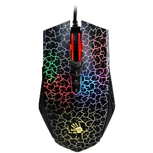 Мышь проводная A4Tech Bloody A7 черный, 4000 dpi, USB, кнопки - 8