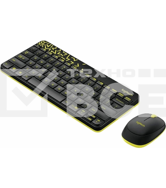 Комплект клавиатура + мышь Logitech Wireless Desktop MK240 Nano черный Retail Combo