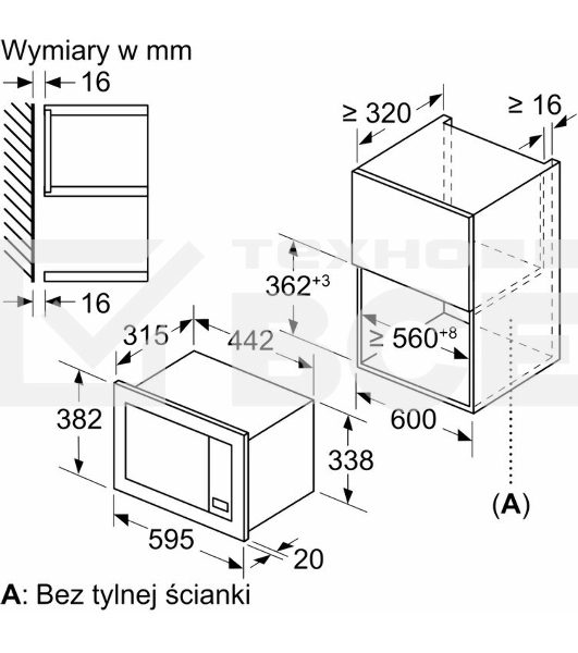 Микроволновая печь Bosch BFL623MB4 черный (встраиваемая)