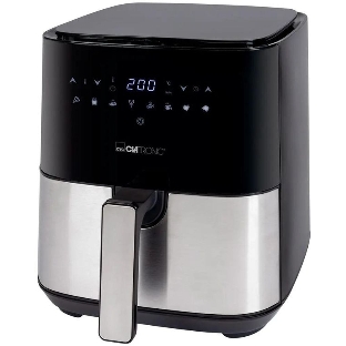 Аэрофритюрница Clatronic FR 3782 H черный/серебристый, 1450 Вт, 5 л, сенсор, 8 программ