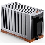 Корпус Jonsbo T9, Mini-ITX, серебристый, фото4