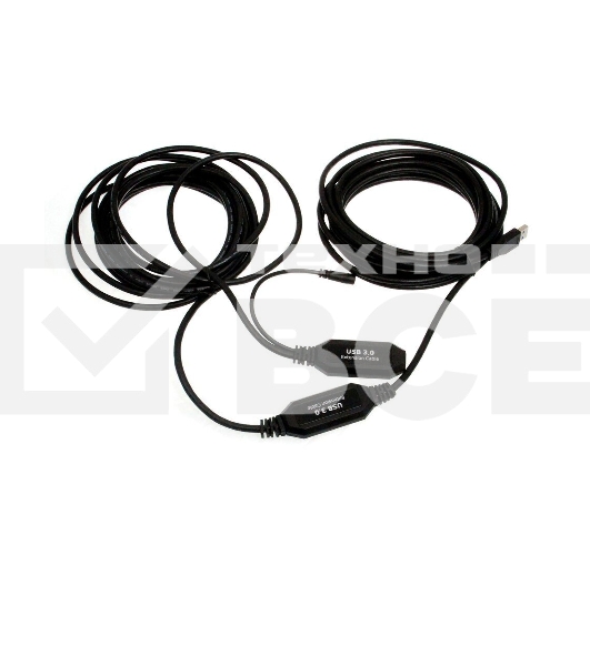 Кабель-адаптер USB3.0-repeater, удлинительный активный <Am-->Af> 10м VCOM <CU827>