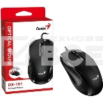 Мышь проводная Genius DX-101 черный, 1200 dpi, USB, кнопки - 3, фото11