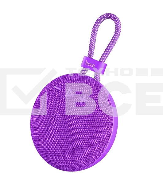 Портативная колонка круглая HOCO BS60  фиолетовый