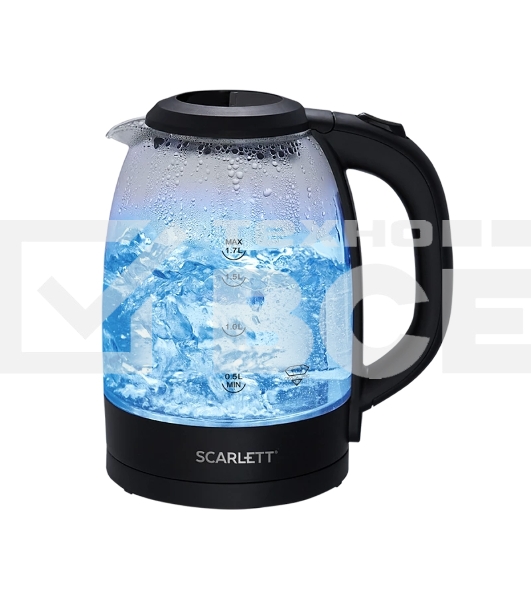 Чайник Scarlett SC-EK27G11, 2200Вт, 1.7л, черный