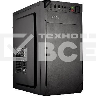 Корпус KingPrice KPCC-MN209 черный без БП mATX 1x80mm 2x120mm 2xUSB2.0 audio