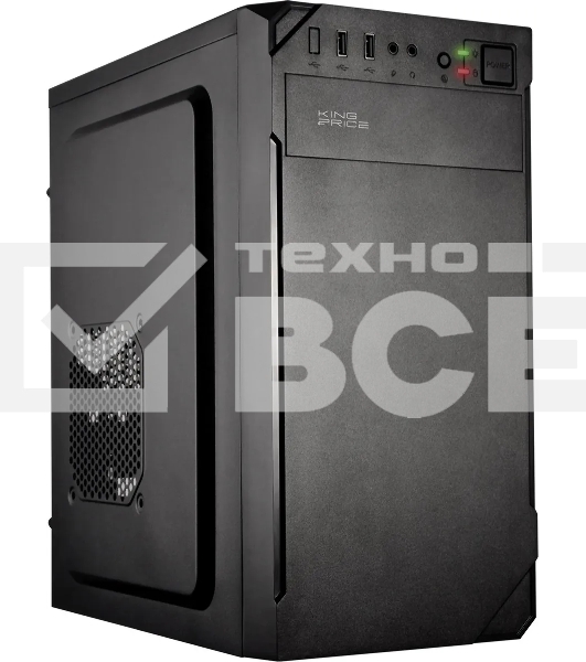 Компьютерный корпус KingPrice KPCC-MN209 черный без БП mATX 1x80mm 2x120mm 2xUSB2.0 audio